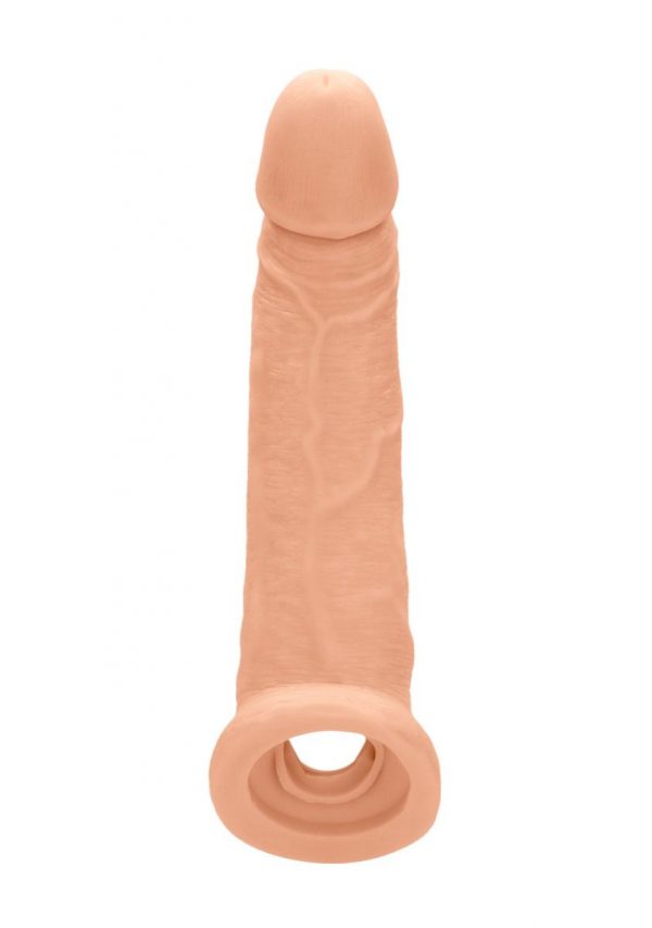 Real Rock Penis Sleeve 9" Silicone Realistic Sextoys Adult Products Flesh