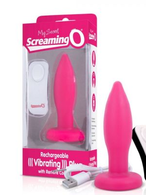 My Secret Screaming O Rechargeable Remote Control Vibrating Plug Pink