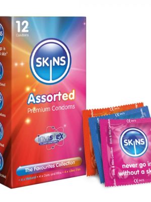 Skins Condoms Assorted 12 Pack D&R, NAT, UT
