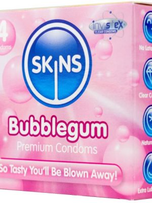 Skins Condoms Bubblegum 4 Pack International 1