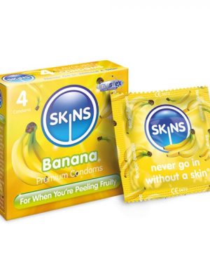 Skins Condoms Banana 4 Pack