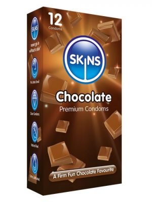 Skins Condoms Chocolate 12 Pack International 1