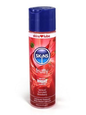 Skins Strawberry Water Based Lubricant 4.4 fl oz 130ml