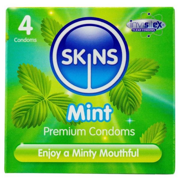 Skins Condoms Mint 4 Pack International 1