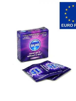 Skins Condoms Extra Large 4 Pack Euro 1
