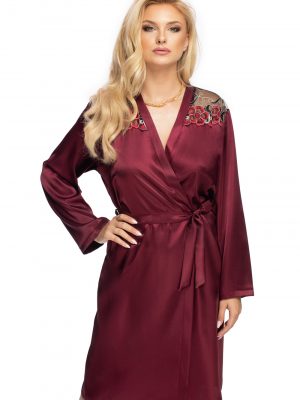 Irall Elodie Dressing Gown Plum