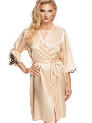 Irall Mallory Short Dressing Gown Champagne
