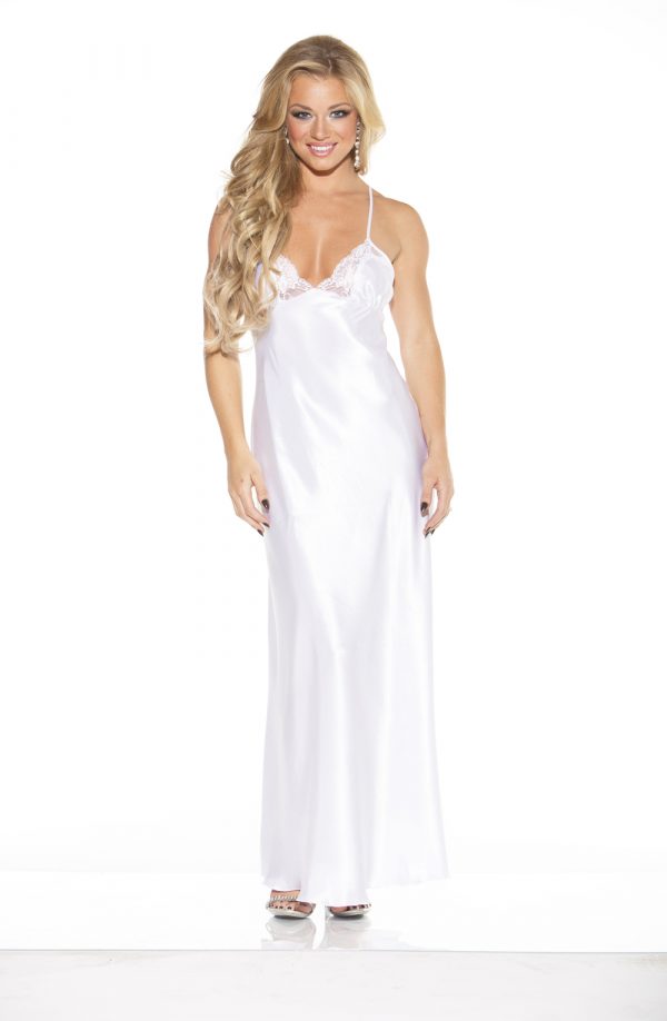 Shirley of Hollywood 20300 White Long Gown Nightdress