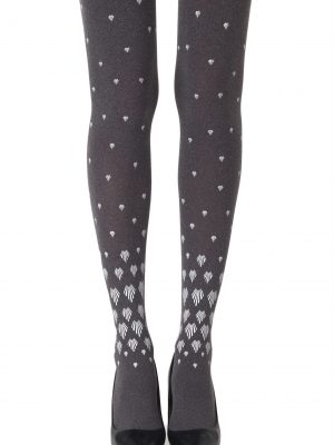 Zohara “Shell Out” Heather Grey Tights