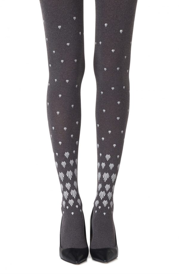 Zohara “Shell Out” Heather Grey Tights