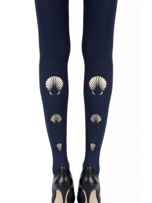 Zohara “What The Shell” Gold Print Tights