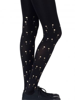 Zohara “Palm Beach” Black Tights