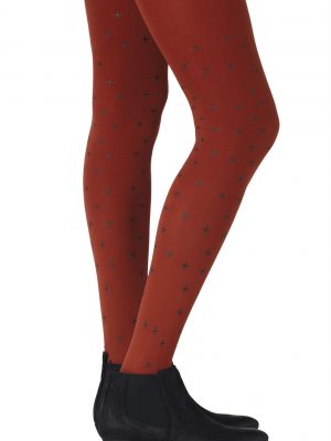 Zohara “You + Me = Love” Rust Tights