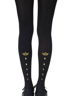 Zohara “Top Gun” Yellow Print Tights