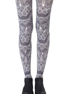 Zohara “Silver Haze” Grey Tights