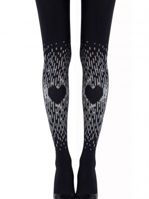 Zohara “Spread The Love” Grey Print Tights