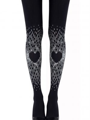 Zohara “Spread The Love” Grey Print Tights