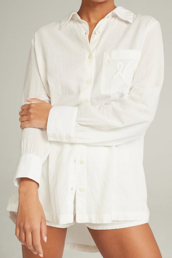 Nudea The Midi Shirt Organic Cotton White
